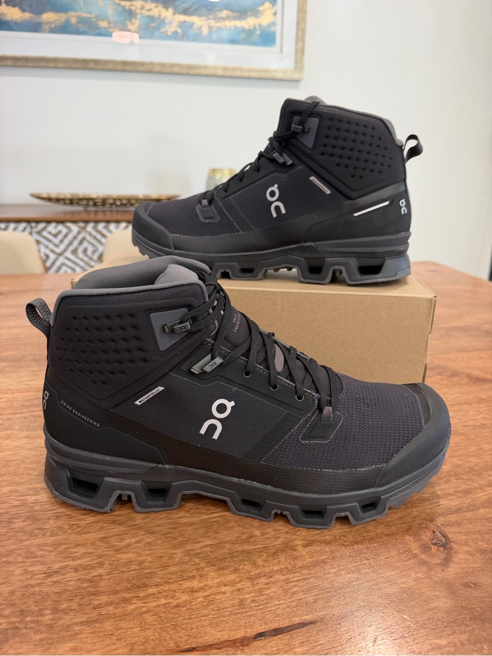On Running Cloudrock 2 Waterproof Men’s Hiking Boots - Black